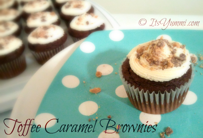 Toffee Caramel Brownies from ItsYummi.com