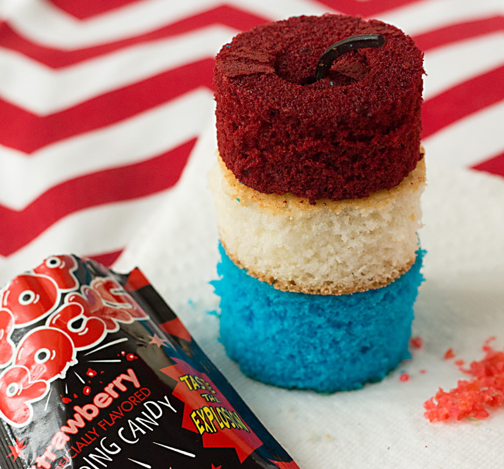 Firecracker Cupcakes {Patriotic Recipes}