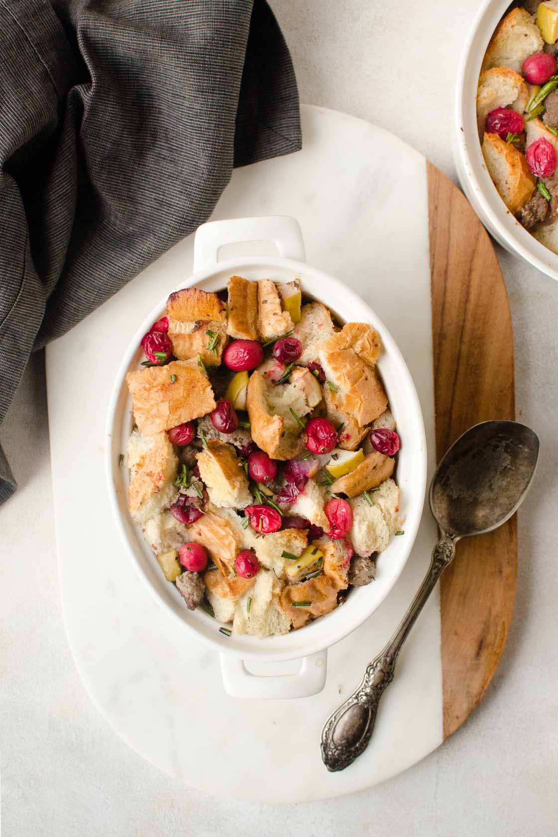 Cranberry Sausage Stuffing (or Dressing)